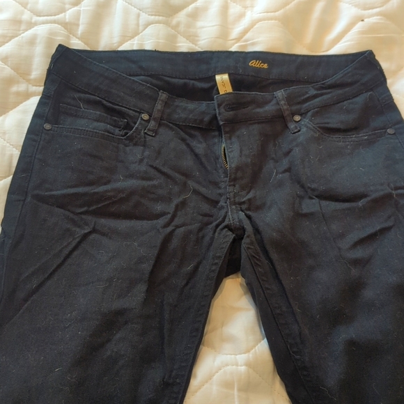 MNG Mango Alice Black Straight leg Jeans, size 8 - Picture 1 of 4